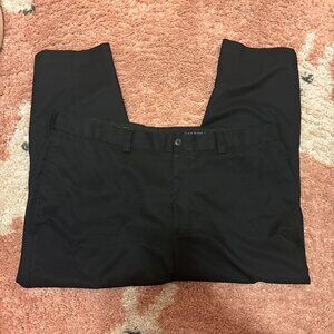 Oak Hill Pants Mens 46x28 Black 100% Polyester Twill Dress Pants ID#203570